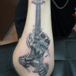 guitar tattoos 4 150x150 - 100's of Guitar Tattoo Design Ideas Picture Gallery