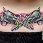 gun tattoos 11 150x150 - 100's of Gun Tattoo Design Ideas Picture Gallery