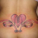 heart and ribbon tattoo1 150x150 - 100's of Heart Tattoo Design Ideas Picture Gallery