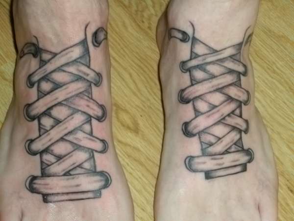 shoes tattoos 1 - 100's of Shoes Tattoo Design Ideas Picture Gallery