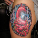 showing anatomical heart tattoo 150x150 - 100's of Heart Tattoo Design Ideas Picture Gallery