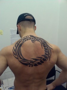 tribal tattoo design for man back 225x300 - 100's of Men Tattoo Design Ideas Picture Gallery