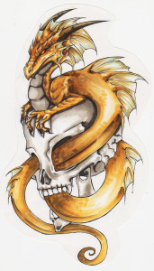 yellow dragon tattoo design by xxcrimson moonxx d66zese 171x300 - 100's of Dragon Tattoo Design Ideas Picture Gallery