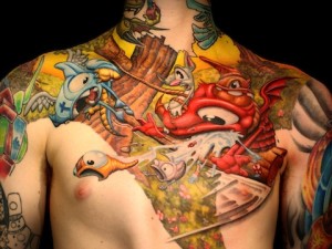 animated turtle tattoo on man chest 300x225 - animated-turtle-tattoo-on-man-chest